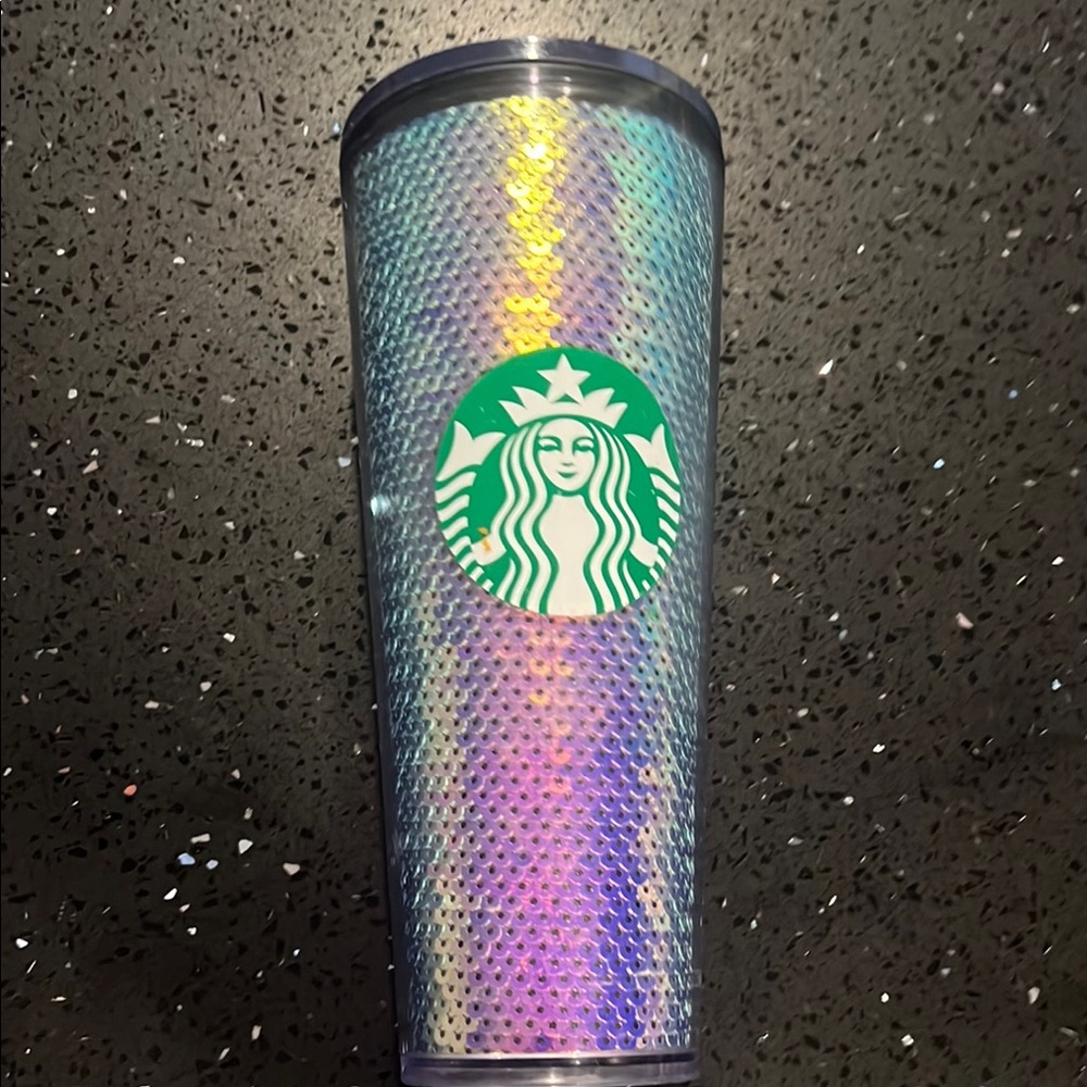 Starbucks Silver and Gray Insulated Tumbler for Cold Drinks